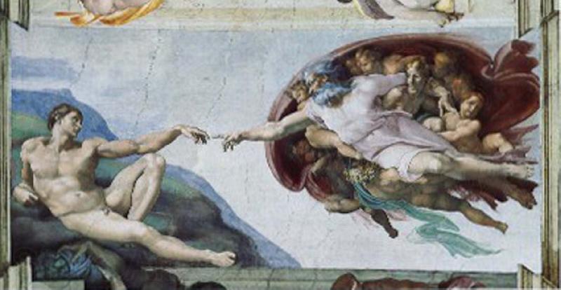 CERQUOZZI, Michelangelo The creation of Adam Spain oil painting art